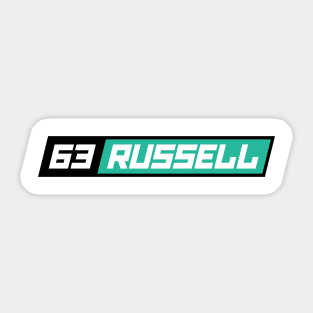 George Russell 63 F1 Driver Sticker